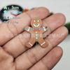 Hombre de Galleta Transfronterizo Decoración Navideña Colgante para Árbol de Navidad Plástico Dibujos Animados Hombre de Jengibre Accesorios Navideños
