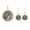 Entrada transfronteriza de Nuevo Ingreso Estilo étnico de lujo Juego de joyería de plata tailandesa con moneda antigua de plata de ley Juego de tres piezas de alta gama Joyería fina de plata
