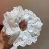 Mismo Anillo Grande de Encaje para el Cabello de Zhao Rusi Doble Encaje Hermoso Francés Romántico Hueco Anillo de Columna Accesorios para el Cabello