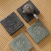Mesa de Té Vintage con Cuatro Bestias Míticas, Soporte para Tetera Estilo Wabi-Sabi, Resistente a la Presión, Bandeja para Infusión en Seco, Bandeja de Té Antigua, Esterilla Aislante y Antiescaldante