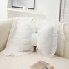 Fabricante Personalizado Laço de Renda Simples Sofá Escritório Suporte Lombar Quarto Cama Dormir Travesseiro Macio e Confortável