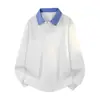 Sudadera Nueva de Otoño 2026 para Hombre con Cuello de Camisa Falso de Dos Piezas, Moderna, Versátil, Holgada, Casual, Deportiva