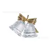 Árbol de Navidad de Diamantes Boutique Muñeco de Nieve Campana Artesanías de Cristal Adornos Decorativos de Escritorio Día de Año Nuevo Regalos de Navidad