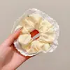 Gravata de Cabelo Elegante e Suave Estilo Coreano 2025 para Mulheres, Nova Faixa de Cabelo de Renda para Penteados de Coque, Acessório de Cabelo