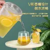 Jarra de Agua Fría en Stock para Uso Doméstico, Tetera de Acrílico con Escala, Tetera con Infusor de Té Resistente a Altas Temperaturas para Uso Comercial en Restaurantes