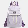 Nova Mochila Mini Cor Sólida Estilo Pequeno Fresco para Meninas, Bolsa Versátil Casual Leve para iPad Tablet