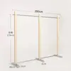Perchero de pie de acero inoxidable plateado cepillado, Perchero de pared, Perchero para tienda de ropa de hombre y mujer, Colgador para tienda de ropa