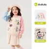 Suéteres Infantiles Dudu 2026 Otoño Nueva Ropa Infantil Suéteres Tejidos de Dibujos Animados para Niños Tops para Niñas Ropa para Bebé