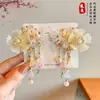 Horquilla floral estilo antiguo para niños, horquilla de princesa tradicional, horquilla con borla estilo chino para niñas pequeñas, accesorio para el cabello Hanfu para niñas