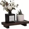 Prateleira de Exibição Quadrada de Madeira Suporte de Exibição de Miniaturas de Mesa Rack de Armazenamento Prateleira de Exibição Prateleira Decorativa para Fotos de Mesa