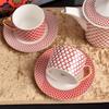 Taza de Café y Platillo de Porcelana Fina Royal Russian Star Tetera Juego de Té de la Tarde Lujo Accesible Exquisito Regalo para el Hogar