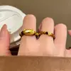 Anillo de Gato Lindo Piedra Ojo de Tigre Cuerda Elástica de Alto Valor Apilable Versátil Suave Moda Anillo de Hilo de Pescar de Alto Valor