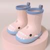 Botas de Lluvia Infantiles de Tiburón Botas de Lluvia para Mujer Niños Bebé Zapatos de Agua Suela Suave Antideslizante Niños y Niñas Pequeños Impermeables de Goma