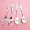 Cucharas, Tenedores, Vajilla, Cucharas Soperas, Cuchillo, Tenedor y Cuchara para Comida Occidental de Acero Inoxidable 304,410 Fábrica Venta al por Mayor Personalización