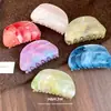 Pasador de Acrílico Ovalado Difuminado Simple y Moderno Pinza de Tiburón de Alta Gama en la Parte Posterior de la Cabeza Accesorios para el Cabello de Alto Valor