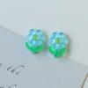 Pendientes acrílicos estilo coreano de verano con diseño de flor Yang, color caramelo fresco, para hacer tú mismo, tocado, pulsera femenina, material al por mayor