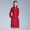 Una generación de vestidos de gran tamaño Shenzhen vestido de novia de lentejuelas bordadas de alta gama Primavera vestido de madre feliz pequeño