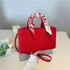 Bolso de Bufanda de Seda Lujo Ligero 2026 Principios de Primavera Cruzado Versátil Bordado Pesado Bolso Lady Dior Bolso de Mano Bolso Cuadrado Pequeño Bolso de Hombro Texturizado