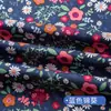 Tela Estampada de Popelina de Algodón Puro, Camisa Delgada de Verano Hecha a Mano de Algodón Puro, Tela para Vestido de Algodón Puro con Estampado de Flores Pequeñas