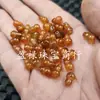 Ágata Roja de Hielo Calabaza Jade Cuentas Sueltas Rojo Naranja Agujero Pasante Calabaza Estéreo Pulsera Accesorios de Joyería Cuentas Hechas a Mano