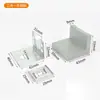 Nuevo Código de Esquina de Plástico Engrosado Conector de Ángulo Recto para Muebles Soporte de Estante Soporte de Panel de Gabinete Código Pequeño para Colgar Venta al por Mayor