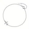 Pulsera Personalizada de Moda Estilo Europeo y Americano Inspirada en Instagram, Avión Pequeño Tachonado de Diamantes, Joyería Sencilla y Versátil para el Día a Día para Hombres y Mujeres