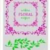 Molde de flores de plástico con hojas para coche, variedad de películas en aerosol, plantilla para rociar café, pastel y película de flores