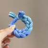 Diadema de pelo trenzado de alta elasticidad, engrosada, estilo coreano, con moño de dopamina, duradera y suave con el cabello, alto valor estético, para mujer