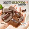 Jonbos Puff para Polvo Suelto Flocado Sabor Chocolate Tostado Cushion de Aire Mini Puff para Pulgar Set con Caja de Almacenamiento