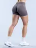 Yuean Amazon Pantalones Cortos de Yoga de Cintura Alta Levanta Glúteos Sin Costuras Melocotón Glúteo Pantalones de Fitness Ropa Deportiva Pantalones Cortos de Yoga