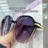 Gafas de Sol Marrones de Marco Grande Estilo Nuevo para Mujer, Adelgazantes, Anti-UV, Gafas de Protección Solar, Atmósfera para Tomar Fotos, Gafas de Sol de Gama Alta