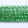 Cuentas sueltas de vidrio soplado color verde hierba Ming fundido al por mayor nuevo cristal sintético pulsera collar accesorios tejidos