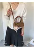 Bolsa de Mão Polca Elegante para Mulheres, Novo Modelo de Outono 2026, Bolsa Cilindro de Ombro Cruzado de Alta Qualidade Maillard para o Dia a Dia
