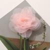 Estilo coreano estilo escolar chiffon flor coração gaze rosa diy feito à mão todos os jogos grampo de cabelo acessórios de cabelo acessórios de roupas atacado