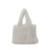 Bolso Hobo Estilo Coreano Otoño e Invierno Gran Capacidad de Felpa para Mujer 2025 Nuevo Elegante Bolso de Hombro con Borlas Bolso Peludo