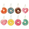 Colgantes Decorativos de Fiesta Hawaiana Transfronterizos, Colgantes de Helado y Donas, Pequeñas Etiquetas Decorativas para Cumpleaños de Verano