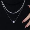 Collar de Doble Capa de Lujo de Nicho para Mujer, Nuevo Estilo con Diseño Elegante, Cadena para Clavícula con Acabado de Alta Gama, Cadena para Suéter, Cadena para el Cuello, Cadena para la Cintura