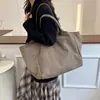 Moda Transfronteriza Bolso de Mano Retro con Estampado de Leopardo Gran Capacidad Bolso de Gamuza para Mujer Bolso de Hombro Casual Versátil Bolsa de Compras