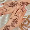 Artículo Popular Transfronterizo: Tatuajes Temporales de Tótem Floral Rojo Oscuro para Mano para Festivales Tatuaje de Henna