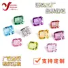 Venta al por mayor de fábrica Zircón facetado rectangular 5A Corte Hielo Triturado Flor de Hielo Radiante Piedra Suelta de Diamante Cz Accesorio de Piedra para Joyería DIY