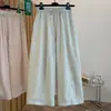 Pantalones Casuales de Pierna Ancha Elásticos a la Cintura de Nuevo Estilo Coreano Sencillos y Elegantes de Talla Grande para el Verano 2026