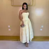Ropa transfronteriza europea y americana para mujer 2026 otoño nuevo estilo fresco y dulce floral de cintura alta adelgazante vestido de tirantes largos