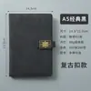 Cuaderno A5 Logo Personalizado Cuaderno Engrosado con Hebilla Reunión de Negocios Cuaderno A5 Bloc de Notas de Cuero Suave Venta al por Mayor