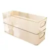 Caixa Organizadora de Acrílico para Desktop para Cosméticos, Lanches, Cesta Transparente para Produtos de Skincare, Itens Diversos, Organizador Divisória para Dormitório, Prateleira de Armazenamento