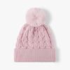 Gorro Jacquard Grosso Quente com Forro de Lã para Outono e Inverno para Mulheres, Gorro de Tricô Casual Versátil para Uso Externo, no Trabalho e no Dia a Dia