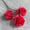 3 Rosas Anna Flores Artificiales Boda Decoración del Hogar Flores Artificiales Mayoristas Fabricantes