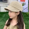 Chapéu Protetor Solar Infantil Verão Novo Chapéu de Pescador para Meninas Chapéu de Bebê Boné para Meninos Chapéu de Sol Fino