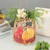 Nuevos adornos artificiales de Pascua transfronterizos creativos colgantes de puerta festivos flor artificial marca huevo de Pascua adornos de conejo para el hogar