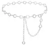 Corrente de Cintura de Metal para Mulheres, Decorativa Versátil para Vestidos, Cinto de Corrente para Jeans, Acessórios de Nicho de Alta Qualidade com Terno