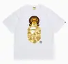 Hit da Internet de Verão 24: Camiseta bAPe Cabeça de Macaco Macaquinho, Camuflagem, Camiseta Unisex Manga Curta Gola Redonda